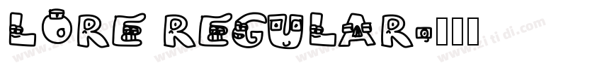 LORE Regular字体转换